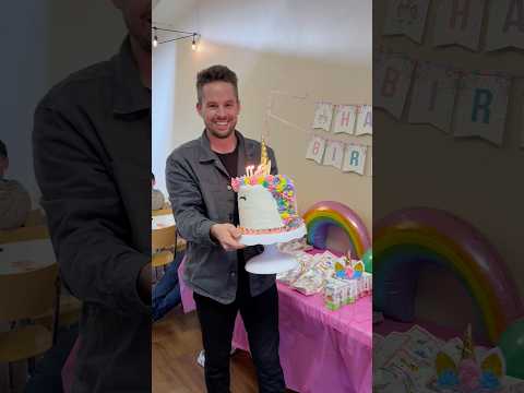 Was it perfect? No. Did she love it? Absolutely 🤍 #baking #unicorncake #birthdaycake