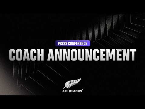 All Blacks Head Coach Dave Rennie | Introductory Press Conference