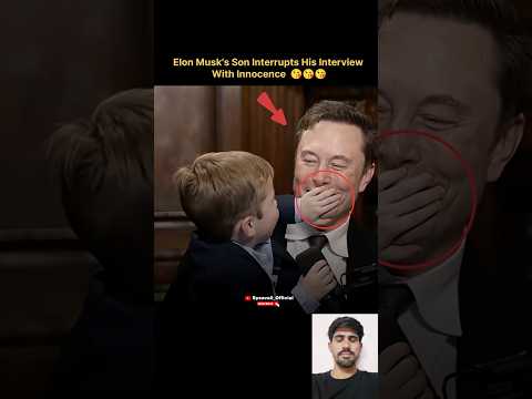Elon Musk's Son InterruptsHis Interview With Innocen…. #elonmusk #elonmuskson #elon #shorts