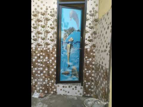 bathroom door new design aluminium