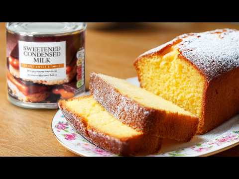 Condensed Milk Sponge Cake: knock this cake up in 5 minutes!