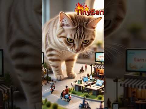 A giant guardian watching over a tiny world#MiniatureWorld #AnimalMagic #TinyCity #CinematicVibes