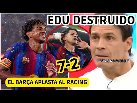 💥 EL BARÇA SE CANSA DE MANITAS y APLASTA AL RACING 7-2! EDU TOTALMENTE DESTRUIDO