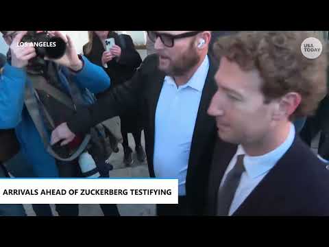 Mark Zuckerberg gets served with lawsuit outside court for Meta's social media addiction trial