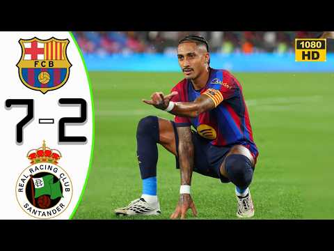 Barcelona vs Racing Santander 7-2 Highlights Destroyed &amp; All Goals 2026 HD