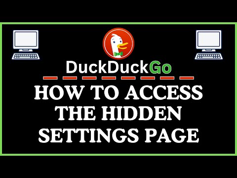 How to Access The Hidden Settings Page on the DuckDuckGo Web Browser | PC Tutorial