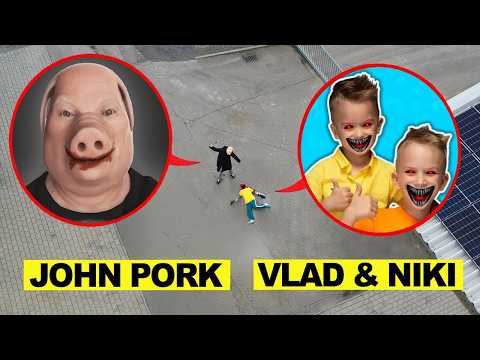 DROHNE ÜBERWACHT VLAD UND NIKI mit JOHN PORK in REAL LIFE um 3 UHR!!
