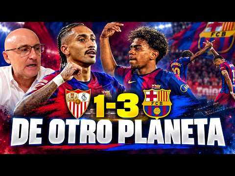 UN BARÇA DE OTRO PLANETA, MAGISTRAL RAPHINHA, GRAN LAMINE. ASÍ GANÓ AL SEVILLA.
