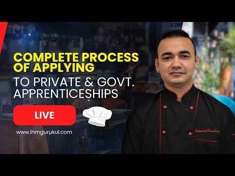 Unlock Apprenticeships: Live Application Secrets with Shreyas Karade | IHM Gurukul | Chef Dheeraj