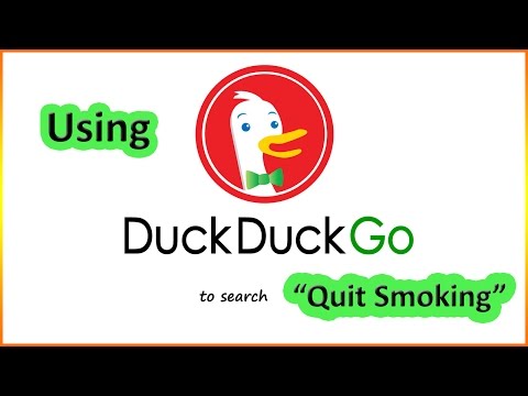 Using Duck Duck Go to Quit Smoking