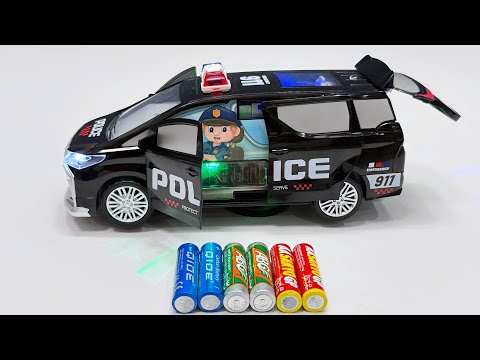 Unboxing Electric Open-Door Police Car, Remote Control City Ambulance, RC Excavator, EV School Buses