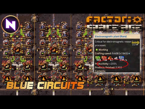 COMBINED BLUE CIRCUITS; Insane Productivity Bonus | 31 | Factorio SPACE AGE