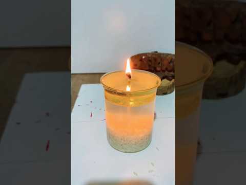 Atık yağ ile mum yapımı