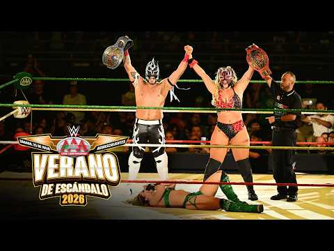La Hiedra &amp; Laredo Kid capture Mixed Tag Team Title: AAA Verano de Escándalo highlights