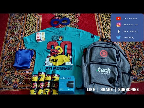 MLH swag box Unboxing | MLH | Major League Hacking | Swags | MLH Hackathon