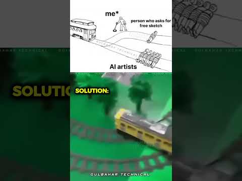 AI vs Free Sketch Dilemma | The Trolley Problem Just Got a Meme Upgrade 🤯😂