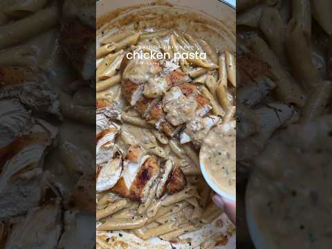 Creamy chicken pasta ( recipe in description)