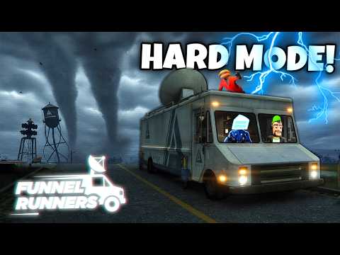 We Tried to Escape an EF5 on HARD MODE! (Funnel Runners)