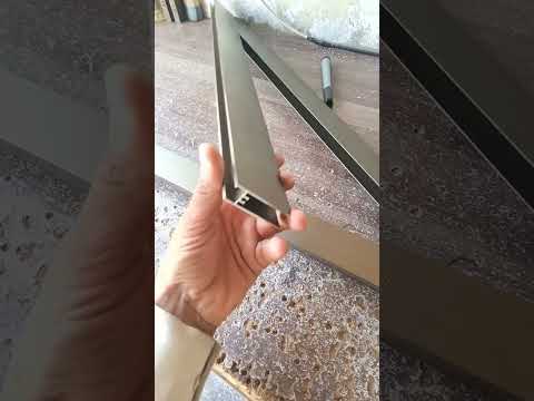 Aluminum window making #aluminum