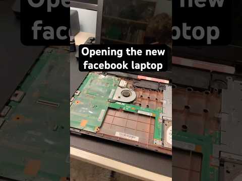 Opening up my new facebook laptop #tech #laptop #pc #yaptech