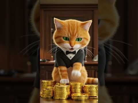 ..A tiny earn gold coins...🐈❤