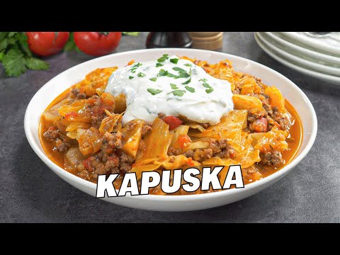 KAPUSKA - Turkish CABBAGE &amp; GROUND BEEF STEW. Delicious &amp; Easy Dinner. Recipe by Always Yummy!