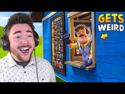 Hello Neighbor but I turned his house into A DRIVE-THRU…