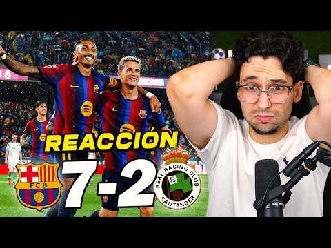 REACCIONANDO al Barcelona vs Racing de Santander 7-2 *QUE LOCURA ES ESTA* | ByDiegoX10