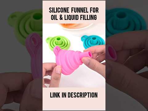 Silicone Funnel Oil Bottle Pouring and Liquid Filling Funnel | Foldable Silicone Funnel