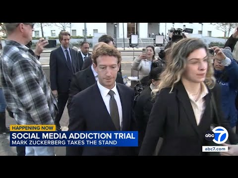 Mark Zuckerberg takes the stand in watershed social media trial
