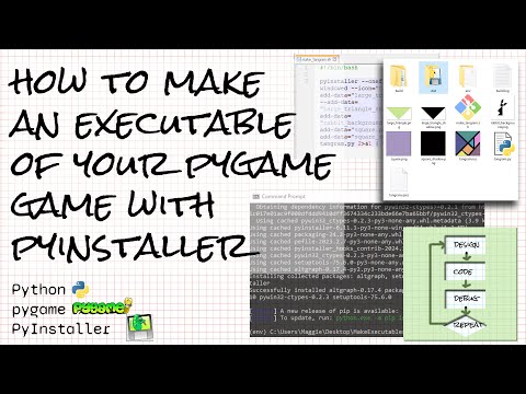 How to make an executable of your pygame game for Windows using PyInstaller