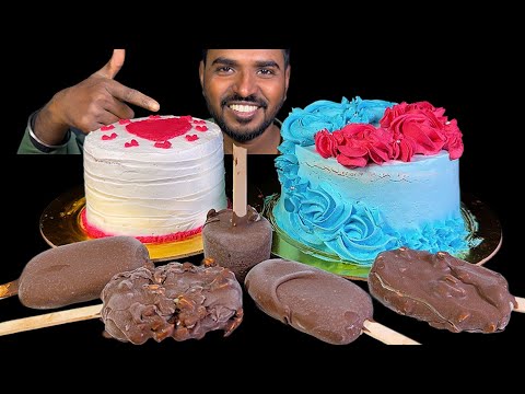 Eating Cake with Ice Cream Mukbang | Eating Challenge 