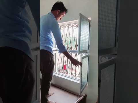 4 पल्ला खिड़की | Opnewal Aluminium windows #shorts