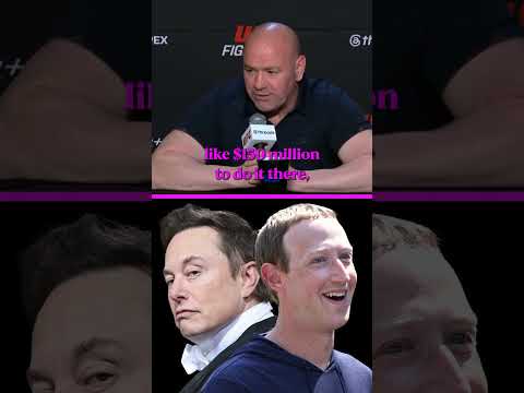 Dana White says Elon Musk vs Mark Zuckerberg fight would have cost $150M 🤯 💰 #UFC #MMA