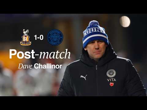 Dave Challinor Post Match Interview - Bradford City