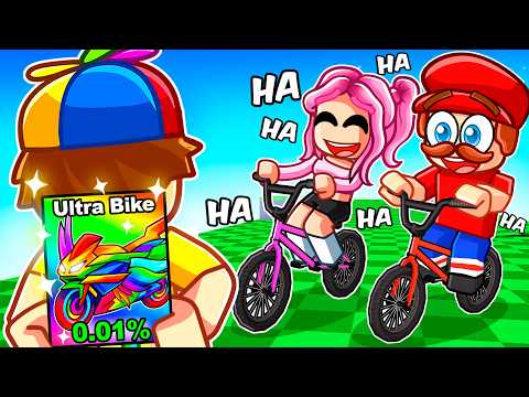 I Pretended to be a NOOB in Bike Obby, Then Used a 0.01% BIKE!
