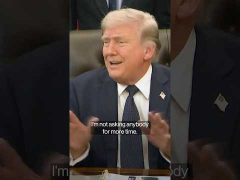Trump Says He Won't Be Rushed to End Iran War