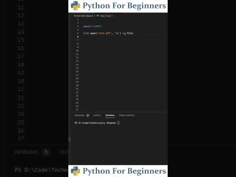 Scraping Text From PDF Using Python | Python For Beginners