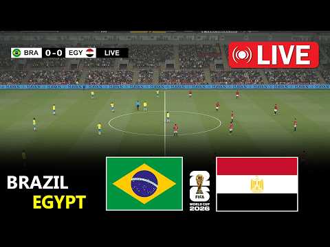 Brazil vs Egypt | Friendly Football Match 2026 | PES 21 Video Game - Simulation