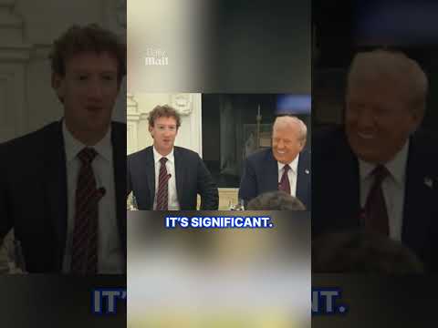 Mark Zuckerberg caught on a hot mic with Trump