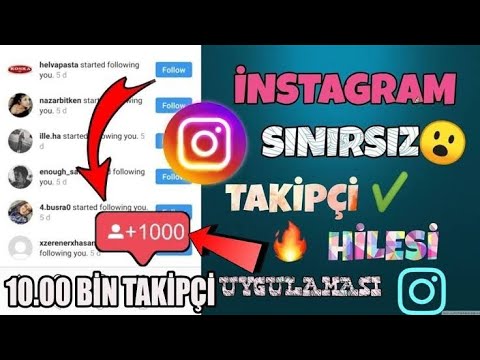 İNSTAGRAM TAKİPÇİ HİLESİ GUNDE 100K TAKİPCİ 2021 ! İNSTAGRAM TAKİPÇİ HİLESİ NASİL YAPİLİR ?