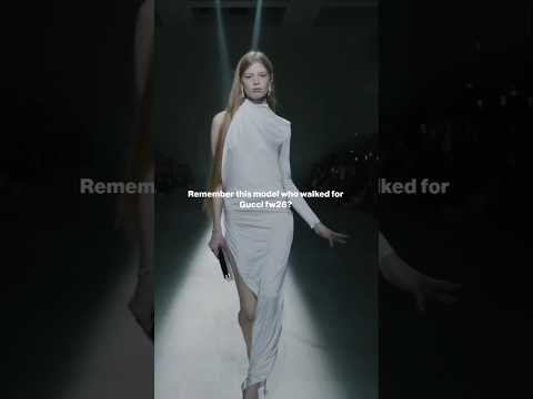 When Elon Musk's daughter walked for Gucci#fashion #catwalktour #runway #catwalk #hautemuse