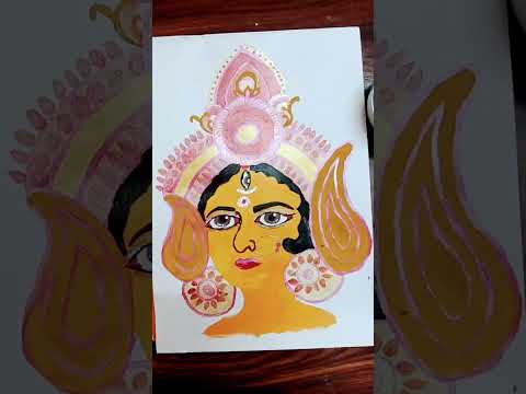 Navratra special Maa durga bhavani painting 🙏  #Shorts #Youtubeshorts #Navratri #Trending #Viral