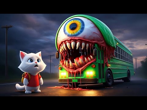 🚌🐱 AI Cat Story: A Curious Kitten’s Magical School Bus Adventure ✨ #catstory#aicat#catshort