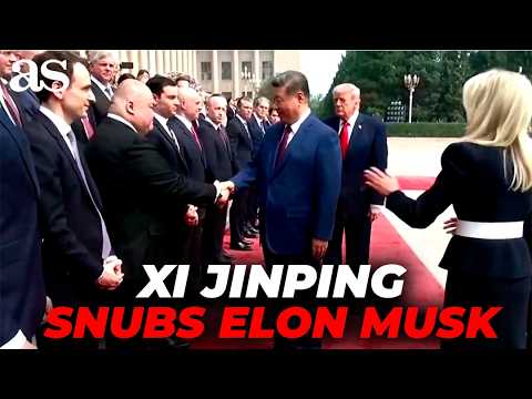 Xi Jinping's HANDSHAKE SNUB of Elon Musk | greeted Hegseth and Rubio but left MUSK out