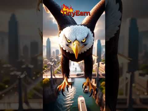 Where giants guard miniature cities#Eagle #MiniatureWorld #TinyCity #CinematicVisuals