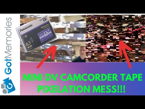 Mini DV Tape Pixelation Video &amp; Audio Loss - Why This Happens &amp; How to Fix