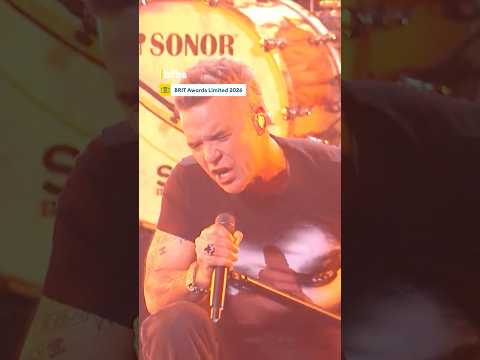 Robbie Williams performs a tribute to Ozzy Osbourne 🤘#live #music #britawards