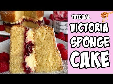 Victoria Sponge Cake! Recipe tutorial #Shorts
