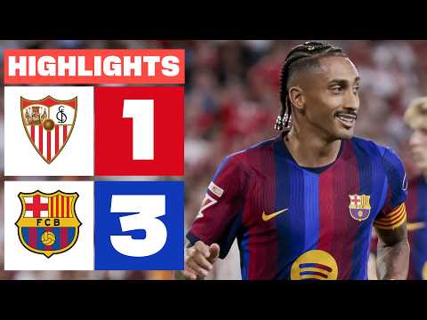 SEVILLA FC 1 - 3 FC BARCELONA | RESUMEN LALIGA EA SPORTS